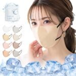 [CICIBELLA] マスク 不織布 立体 バイカラー 3dマスク ふしょくふ マスク 冷感マスク 小顔 おしゃれ 立体マスク 小さめ 耳が痛くならない 肌に優しい 20枚 使い捨て カラーマスク 20枚 柔らかい 通気性 バイカラーマスク 夏用 涼しい ひんやり レディース メンズ シシベラマスク
