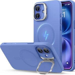 【デザイン受賞シリーズ！】ESR iPhone 16 ケース カメラコントロール スタンド付きシリコンケース 米軍MIL規格の保護 隠れスタンド アイフォン16 ケース iPhone16ケース対応 iPhone 16用マグネットスマホケース Cloudシリーズ ティール
