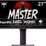 KTC 27インチ ゲーミングモニター WQHD (2560x1440) 240Hz 0.5ms 応答速度Fast IPS DisplayHDR 400 400cd/㎡ sRGB125%（色域容積）Adaptive Sync HDMI2.0×2 / DP1.4×2 / mini-USB チルト・回転対応 遮光フード付 VESA対応 3年保証 27M1 Pro
