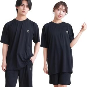 [ルアンナジェナ] 【雑誌Tarzan掲載】 リラクシングウェア パジャマ ルームウェア 上下セット メンズ レディース ユニセックス 半袖 ハーフパンツ 夏用 プレゼント ギフト