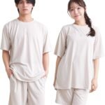 [ルアンナジェナ] 【雑誌Tarzan掲載】 リラクシングウェア パジャマ ルームウェア 上下セット メンズ レディース ユニセックス 半袖 ハーフパンツ 夏用 プレゼント ギフト