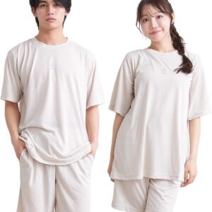 [ルアンナジェナ] 【雑誌Tarzan掲載】 リラクシングウェア パジャマ ルームウェア 上下セット メンズ レディース ユニセックス 半袖 ハーフパンツ 夏用 プレゼント ギフト
