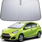 【6層断熱素材】 Lamicall トヨタ アクア 10系 フロントガラス サンシェード: 車サンシェード 日除け 車 クルマ フロントサンシェード, 車用 フロントガラス サンシェード 折り畳み式 カーシェード 断熱 カー用品 遮光 uvカット 紫外線遮蔽 フロント 擦り傷防止 断熱素材 暑さ対策 頑丈 収納ポーチ付き