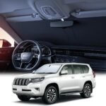【6層断熱素材】 Lamicall トヨタ ランクルプラド 150系 後期 車 フロントガラス サンシェード : 車サンシェード 日除け LAND CRUISER PRADO クルマ フロントサンシェード 車用 フロントガラス サンシェード 折り畳み式 カーシェード カー用品 遮光 uvカット 紫外線遮蔽 さんしえーど 擦り傷防止 断熱素材 暑さ対策 頑丈 収納ポーチ付き
