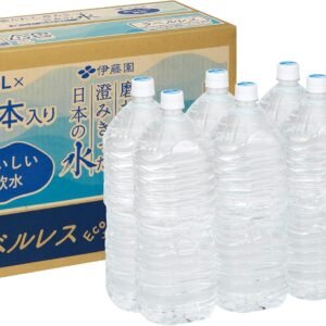 【Amazon.co.jp限定】 伊藤園 磨かれて、澄みきった日本の水 2L 8本 ラベルレス [ ケース ] [ 水 ] [ ペットボトル ] [ 箱買い ] [ ストック ] [ 水分補給 ]