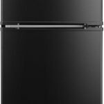 COMFEE' 冷蔵庫 90L インバーター 省エネ 2ドア 右開き ブラック RCD90BL1JP(E) 耐熱天板