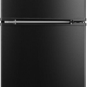 COMFEE' 冷蔵庫 90L インバーター 省エネ 2ドア 右開き ブラック RCD90BL1JP(E) 耐熱天板