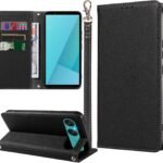 MINIKA Xperia 10 VII 用 ケース 手帳型 ストラップ付き 高級PUレザー エクスペリア10 VII ケース 手帳型 SO-52F スマホケース 耐衝撃 おしゃれ カード収納 横置きスタンド機能 内蔵マグネット 開閉式 両面 360度 全面保護 上質な手触り 擦り傷防止 汗や指紋防止 耐汚れ（ブラック）