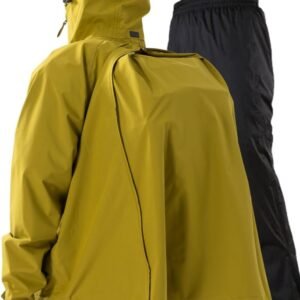 [ベンケ] 【リュックも濡れない】 レインウェア 上下セット メンズ 【耐水圧20,000mmで大雨でも快適】 防水 雨具 自転車 カッパ レインパンツ 登山 釣り 【止水テープ採用】 通勤 通学 [ 収納袋ありｘ 40Lリュック対応]