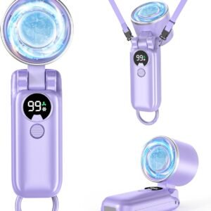 【2026夏新登場 瞬間冷却】ハンディファン 冷却プレート付き 携帯扇風機 冷感 手持ち扇風機 100段階風量調節 強力送風 ７枚羽根 160°無段階角度調節 大容量 最大20時間稼働 静音 小型 一台多役 手持ち/首掛け/卓上/吊り下げ 折り畳み式 LED残量表示 USB充電式 せんぷうき カラビナ＆ネックストラップ付き ミニファン 熱中症対策