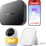 SwitchBot AI ハブ 防犯カメラ 300万画素 ハブ2 - スマートリモコン アレクサ スイッチボット スマートホーム中枢 パン/チルト 赤外線家電を管理 Google Home IFTTT Siri SmartThingsに対応