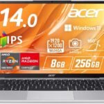 Acer Aspire Lite 14 Windows 11 Home 8GBメモリー 256GB SSD 14インチ WUXGA 16:10 IPS 非光沢 AMD Ryzen 3 5400U 180°ヒンジ 207万画素 フルHD Webカメラ スライドカバー付 microSDカード WiFi 6 Bluetooth 5.2 日本語キーボード AL14-45P-H38U