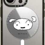 CASETiFY Snappy™ ミラー グリップスタンド MagSafe対応 [Crayon Shin-chan Co-Lab] - Shiro - シルバー
