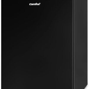 COMFEE' 冷凍庫 86L 幅55.3cm 前開き 小型 家庭用 直立式 セカンド冷凍庫 温度調節4段階 コンパクト 静音 省エネ 縦型 省スペース 食品保存 RCU83BL1JP(E) ブラック