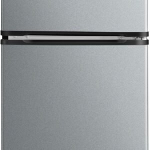 COMFEE' 冷蔵庫 90L インバーター 省エネ 2ドア 右開き シルバー RCD90LS1JP(E) 耐熱天板