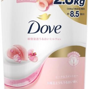 Dove(ダヴ) ボディウォッシュ ピーチ&スイートピー 大容量 詰替 8.5個分 2.8kg 瞬間浸透うるおいミルク トリプルセラミド配合 濃密泡