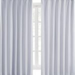 Hansleep カーテン 1級遮光 幅150cm×丈178cm 2枚組 アイスグレー 断熱 防寒 防音 省エネ 厚手 無地 おしゃれ 洗える 寝室 リビング用 (アイスグレー, 幅150cm×丈178cm)