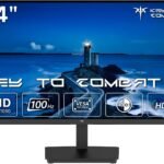KTC 24インチモニター FHD(1920*1080) 100Hz 4000:1コントラスト比 HDR10 VAパネル 300cd/㎡ Adaptive Sync対応 低ブルーライト フリッカーフリー HDMI/VGA搭載 チルト調整可能 VESA対応 チルト可能オフィス用PCモニター 3年保証 H24V27