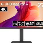 LG モニター ディスプレイ 27U730A-B 27インチ/4K(3840×2160)/IPS/DCI-P3 90%/HDR/アンチグレア/HDMI×2/DisplayPort/USB Type-C(USB PD90W)/スイベル/高さ調整/ピボット/5W+5W スピーカー