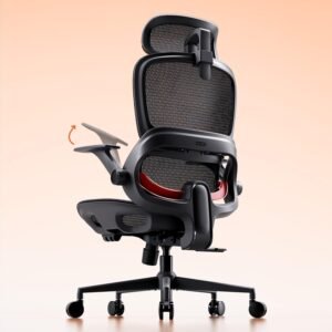SIHOO B100 オフィスチェア／デスクチェア メッシュチェア 人間工学 疲れない 独立式ランバーサポート 2Dアームレスト 2Dヘッドレスト 133°リクライニング パソコンワーク・事務椅子 通気性に優れ オフィス・在宅ワーク（ブラック）