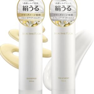 SILK THE RICH (シルクザリッチ) シャンプー トリートメント セット 白/ホワイト 朝倉未来/モイスト＆リペア 各250ml