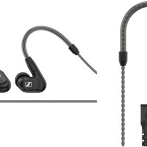 Sennheiser ゼンハイザー 【国内正規品】 有線イヤホン IE 300, ダイナミック、カナル型、オーディオファイル MMCX、高遮音性 ブラック + Sennheiser IEシリーズ用MMCXブレードケーブル 4.4mmバランス