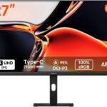 Xiaomi 4Kモニター A27Ui 3840x2160 UHD画質 MAX90W USB-Cリバースチャージ IPSハードスクリーン 178°HD広視野角 高い色精度 95% DCI-P3 sRGBカバー率100% VA非光沢 カラーマッチング 低ブルーライト認証 多機能スタンド VESAマウント対応 作業 仕事 エンターテイメント
