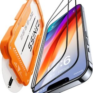 iphone 14/13/13pro ガラスフィルム 用 【米軍No.1規格航空材料&独創的なガイド枠】 2枚セット いphone14保護フィルム 全面保護 最強硬度10H 耐衝撃 气泡なし Zeniss 自動吸着 貼付け簡単いphone13 pro フィルム 超クリア画質 高光沢 ブルーライトカット 目の疲れ軽減 強化ガラス アイフォン14 携帯フィルム 指紋防止 破損防止 飛散防止 超フィット感 極細黒縁あり 6.1インチ