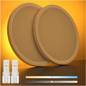 「Coizabera」LED シーリングライト 6畳 2個セット 間接光常夜灯付き 調光調色 3600lm おしゃれ 北欧風 極薄型 天井照明器具 雰囲気ナイトライト 電気 蛍光灯 リモコン APP操作 6畳～8畳 Ceiling Light 寝室/リビング/キッチン適用