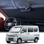 【6層断熱素材】 Lamicall スズキ エブリイ エブリイワゴン DA17V DA17W型 車 フロントガラス サンシェード : 車サンシェード 日除け EVERY WAGON クルマ フロントサンシェード 車用 フロントガラス サンシェード 折り畳み式 カーシェード カー用品 遮光 uvカット 紫外線遮蔽 さんしえーど 擦り傷防止 断熱素材 暑さ対策 頑丈 収納ポーチ付き