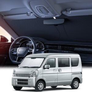 【6層断熱素材】 Lamicall スズキ エブリイ エブリイワゴン DA17V DA17W型 車 フロントガラス サンシェード : 車サンシェード 日除け EVERY WAGON クルマ フロントサンシェード 車用 フロントガラス サンシェード 折り畳み式 カーシェード カー用品 遮光 uvカット 紫外線遮蔽 さんしえーど 擦り傷防止 断熱素材 暑さ対策 頑丈 収納ポーチ付き