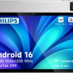 【PHILIPS タブレット T8015 国内正規品】11インチFHD/Widevine L1/Android 16/90Hzリフレッシュレート/MediaTek G99 (6nm)/6GB/128GB+1TB拡張/8000mAh+18W急速充電/顔認証/GPS/Wi-Fi5/分割画面/ワイヤレス投影/ユーザー補助/保護者制限付き/学習・ビジネス・キッズ対応 AI搭載 高性能タブレット(シルバー)