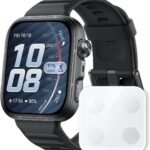 【体組成計セット】HUAWEI WATCH FIT 5 Pro スマートウォッチ 薄型軽量 ゴルフ機能 1.92インチ大画面 3000nits高輝度 ワークアウト サファイアガラス GPS内蔵 転倒検知 心電図 健康管理 10日間ロングバッテリー フリーダイビング iOS/アンドロイド対応 ブラック