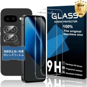 【日本製】対応 Google Pixel 10A ガラスフィルム 2+2枚セット 強化ガラス カメラレンズプロテクター付き Pixel 10A フィルム（2枚入）+レンズ保護フィルム（2枚入）ピクセル10a 画面保護 衝撃防止 強化ガラス 9H硬度 自動吸着 気泡防止 高透過率 指紋認証対応 撥油性 超薄型 抗菌コーティング 日本正規品 JCJC-Pixel 10A2