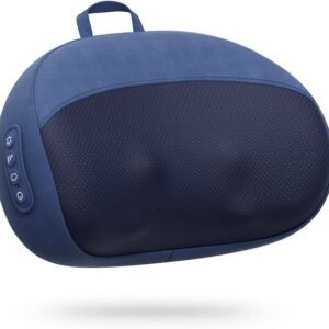 【父の日ギフト】クッション 腰枕 Hoxhyon USB充電式 腰・背中・首・肩・太もも・ふくらはぎ 一台多役 寝ながら使える ピロー コードレス 双方向回転 3段階強度調節 温熱機能 静音 タイマー付き 誕生日 母の日 父の日 クリスマス 記念日 新年 プレゼント 家庭用 職場用 車用 男女兼用 ブルー