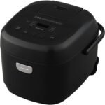アイリスオーヤマ マイコン炊飯器 5.5合 一人暮らし 9種ヘルシーメニュー 自動メニュー搭載 銘柄炊き分け 軽量カップ付き RC-BMA50-B ブラック