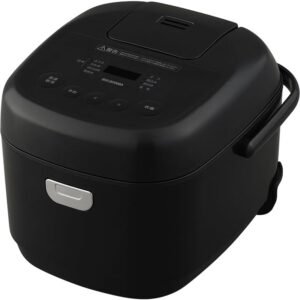 アイリスオーヤマ マイコン炊飯器 5.5合 一人暮らし 9種ヘルシーメニュー 自動メニュー搭載 銘柄炊き分け 軽量カップ付き RC-BMA50-B ブラック