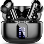 イヤホン bluetooth ワイヤレスイヤホン【2026最新ブルートゥースイヤホン】Bluetooth5.4 ENC通話ノイズキャンセリング 接続瞬時 タッチ操作 HiFi音質 iphone イヤフォン 自動ペアリング 最大40時間再生 超快適設計 LEDディスプレイ Type-C 急速充電 IPX7防水 小型/軽量 Android/Pad適用 スポーツ/WEB会議/通勤/通学 (ブラック)