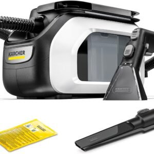 ケルヒャー(Karcher) カーペットリンスクリーナー SE3 家庭用 パワフル吸引力 システムクリーニング機能 フィルター取り外し可能 簡単2セットアップ 50度まで給水可能 / 電動 電源コード式 スキマノズル付属 専用洗浄剤付属/車 ソファ カーペット マットレス ペット用品 ぬいぐるみ 染み抜き 1.081-532.0