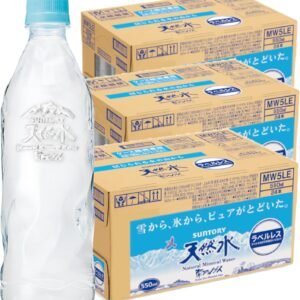 サントリー 天然水 ラベルレス ナチュラルミネラルウォーター 550ml×24本 (× 3)