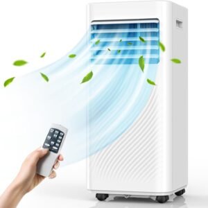 スポットクーラー 家庭用 スポットエアコン 工事不要 2.34KW【Poco’ce雑誌強力推薦】ポータブルクーラー 冷房8畳 除湿35L/日 送風 ノンドレン式 移動式エアコン 静音 小型 業務用 ポータブルエアコン 置き型 移動式クーラー 窓パネル 排気ダクト リモコン付き 熱中症/暑さ対策 キッチン/部屋/車中泊/作業場 窓用エアコン 6畳 8畳