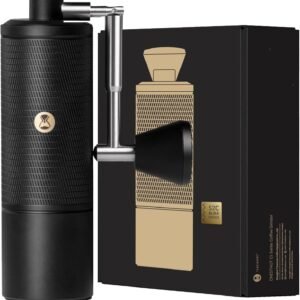タイムモア TIMEMORE 栗子C5 ESP PRO 手挽きコーヒーミル 手動式 全金属製 S2C-042-III特許臼 0.015mm精密調整可 コーヒーグラインダー 清掃しやすい coffee grinder 家庭用 省力性 ダイヤモンド (C5-ESP-PRO-ブラック)