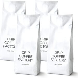 ドリップコーヒーファクトリー リッチ ブレンド コーヒー 豆 のまま (2kg(500g×4袋), リッチブレンド)