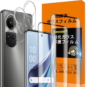 対応 OPPO Reno 10 Pro 5G フィルム 【2* Reno10 Pro 5G 強化ガラス + 2* Reno10 Pro 5G レンズ保護フィルム 】Reno 10Pro 5G ガラスフィルム 指紋ロック解除対応 ウィッシュ 高光沢 さらさら OPPO Reno10Pro 5G 保護フィルム 液晶 ケース カバー 日本旭硝子素材採用 3D Touch対応 指紋認証鋭敏 9H硬度 厚さ0.26mm超薄型 高透過率 気泡なし ラウンドエッジ加工 簡単貼り付け
