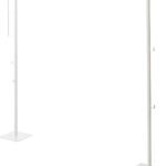 山崎実業(Yamazaki) 折り畳み 室内物干し ホワイト 使用時：約W175×D25×H160cm タワー tower 洗濯物干し コンパクトに収納できる 組み立て簡単 6619
