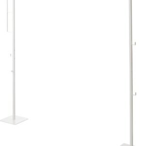 山崎実業(Yamazaki) 折り畳み 室内物干し ホワイト 使用時：約W175×D25×H160cm タワー tower 洗濯物干し コンパクトに収納できる 組み立て簡単 6619