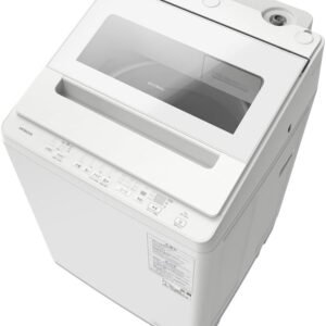 日立 洗濯機 洗濯8kg BW-V80K W ホワイト ビートウォッシュ 本体幅57cm 全自動洗濯機 [衣類長持ち]ナイアガラビート洗浄 頼れる洗浄力 洗濯槽自動おそうじ 縦型